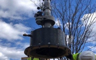 pipeline contractors facilitating a 20″ valve insertion