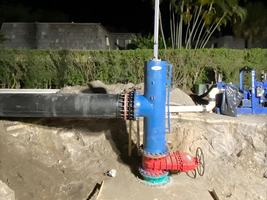 Line Stopping Procedure for Large-Diameter Water Mains