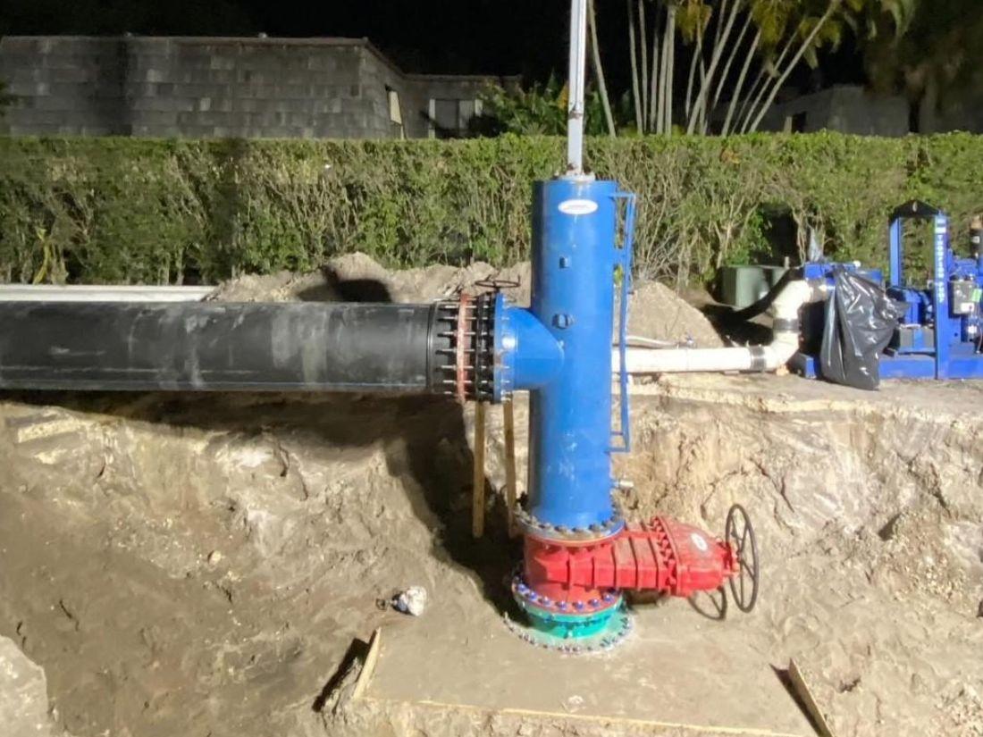 Bypass Pumping Setup During Line Stop Operation